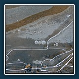 Roswitha Flury
  gefrorene Pfütze mit Luftblasen